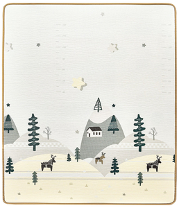 Στρώμα αφρού διπλής όψης XXL - ρολό 1 CM (δάσος και βουνά)