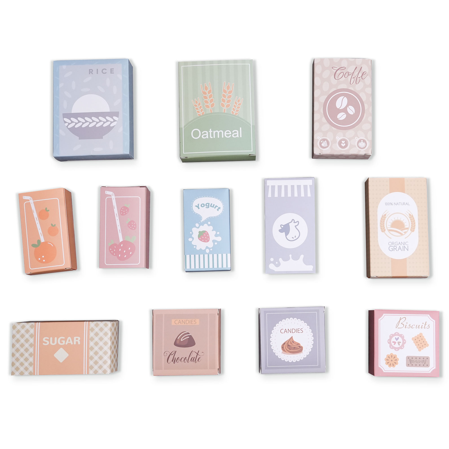 Μεγάλο ξύλινο κατάστημα XXXL για παιδιά με fast food bar - Γωνιακό κατάστημα + Καφετιέρα + Φούρνος + Ψυγείο - 106 ac.