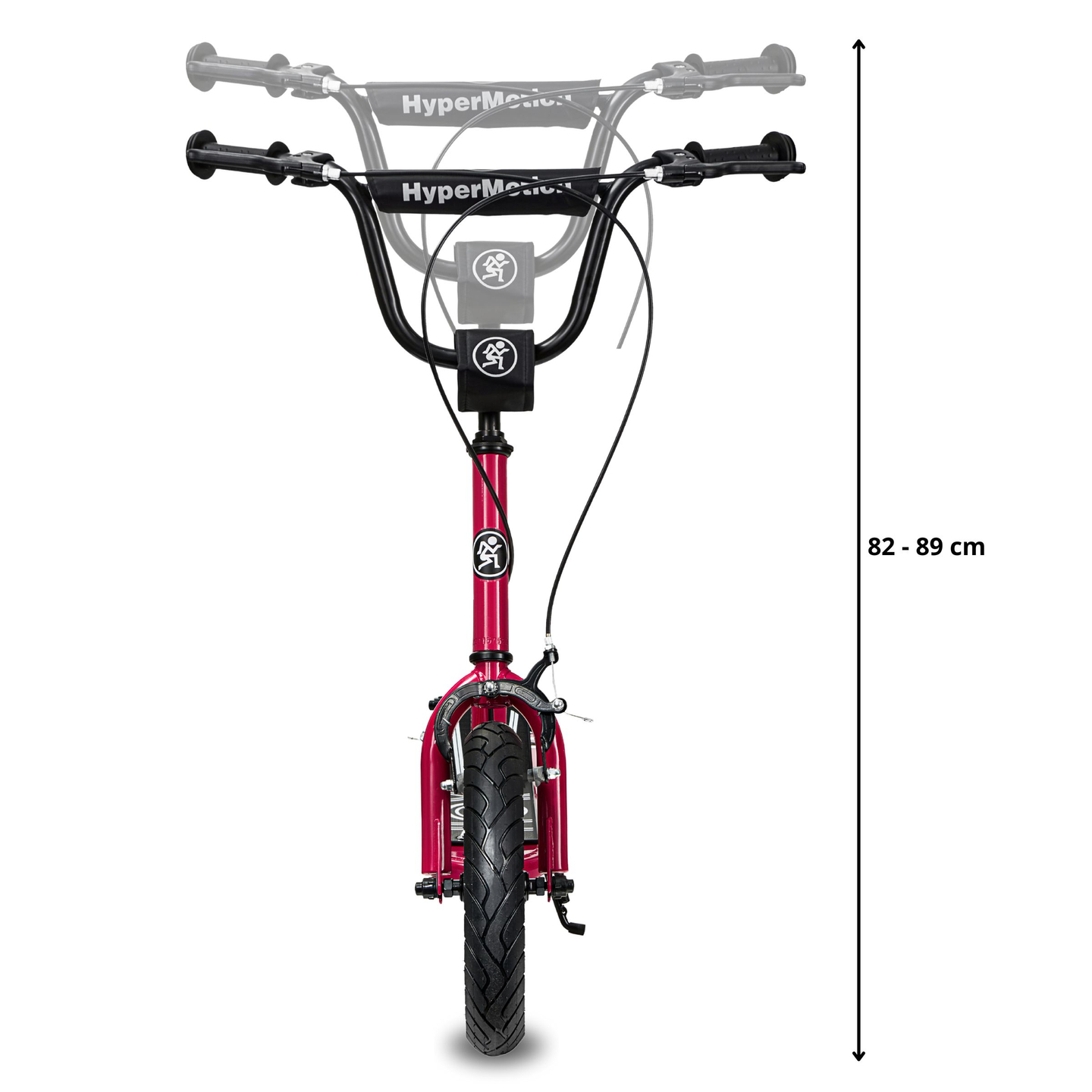 Σκούτερ HyperMotion RUBY 12 (φουσκωτοί τροχοί 30 cm) - φούξια/ματζέντα