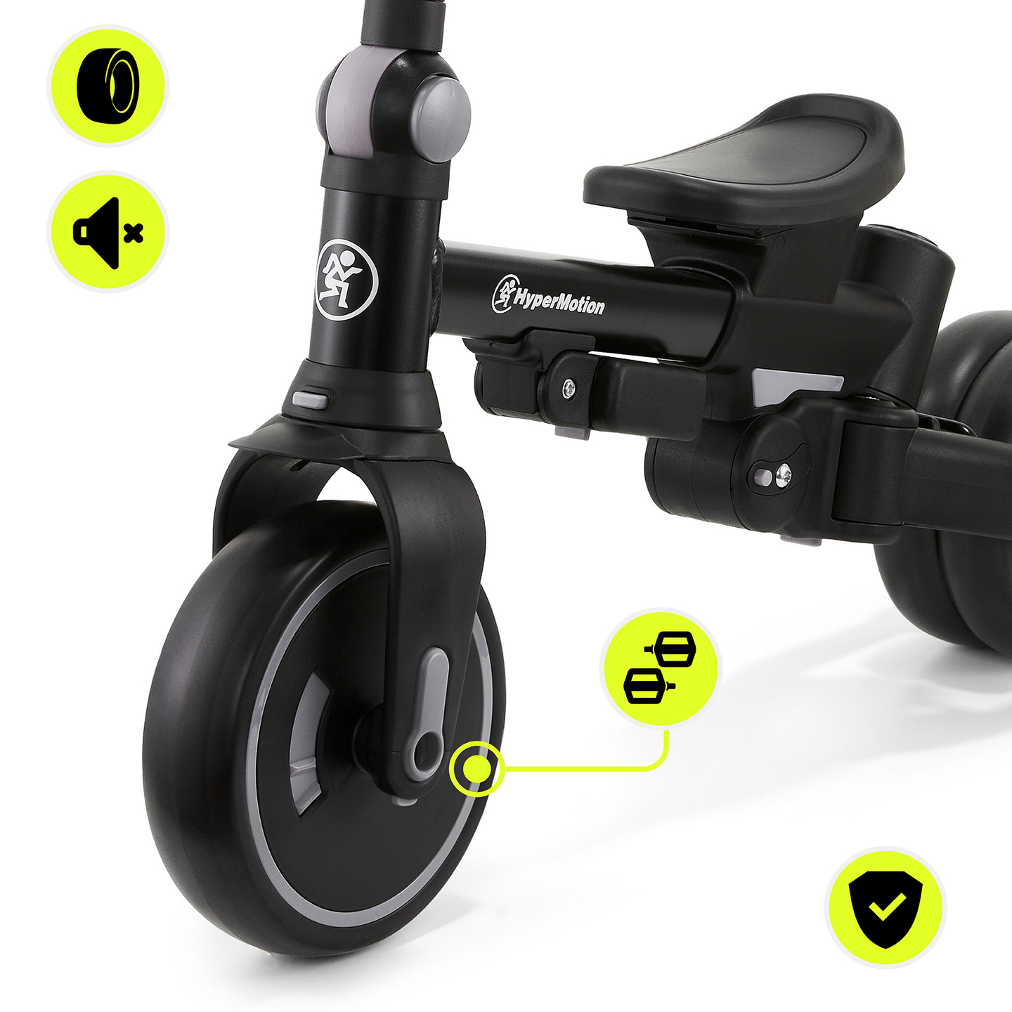 Πολυλειτουργικό τρίκυκλο 8 σε 1 TOBI FOREST - γκρι