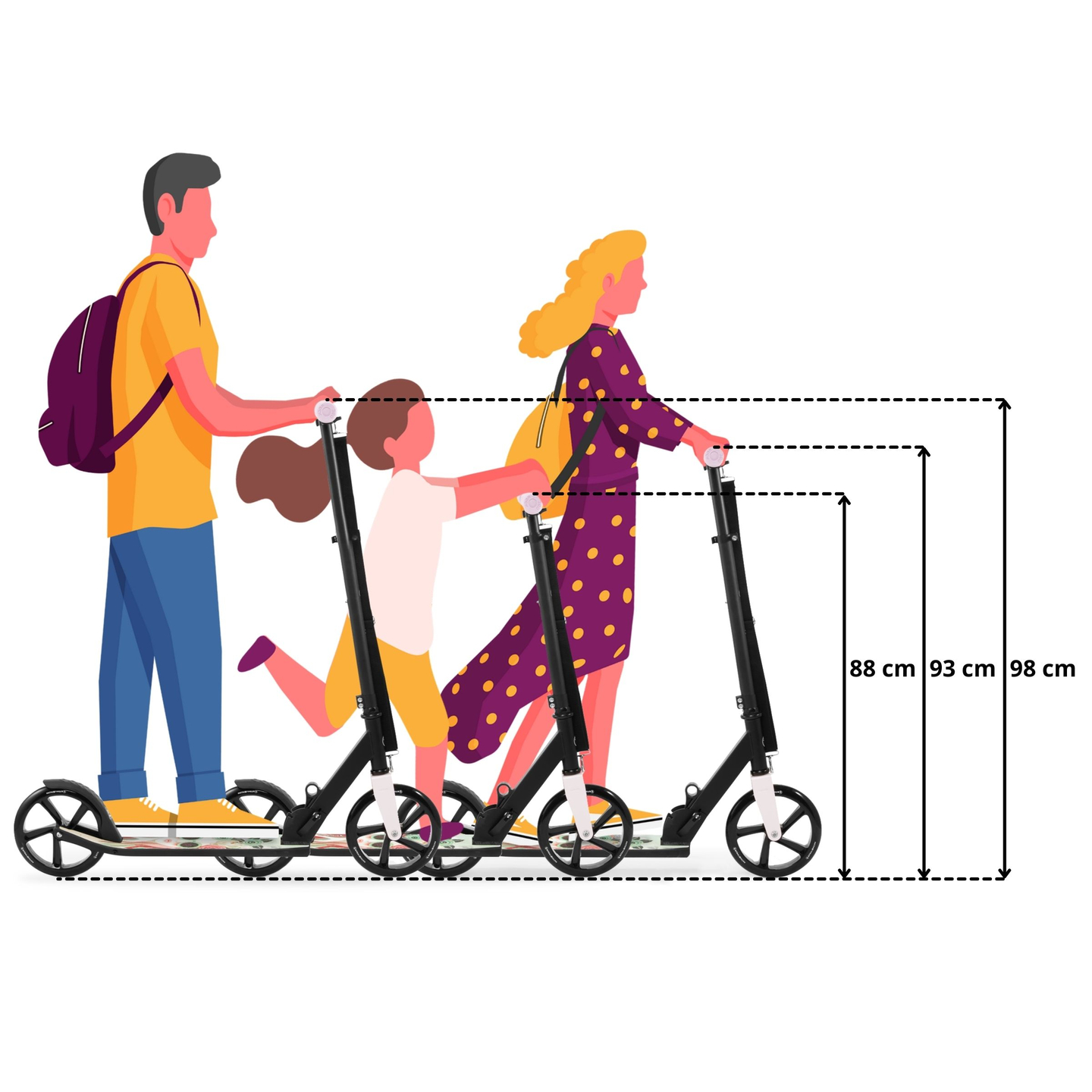 Δίτροχο σκούτερ πόλης VIBE Pink HyperMotion - 100 κιλά