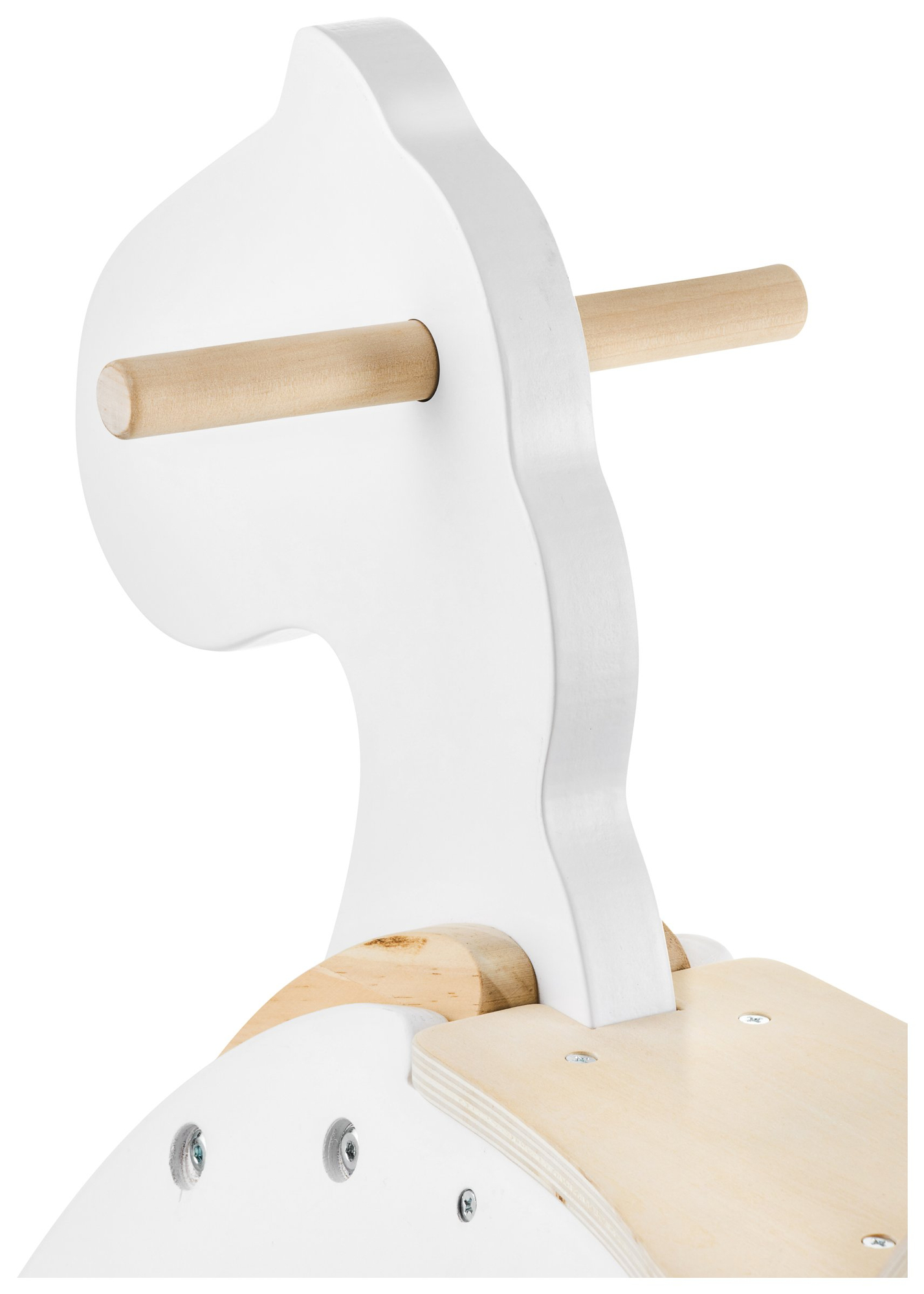 Ξύλινο κουνιστό άλογο - λευκό - από 12 μηνών.