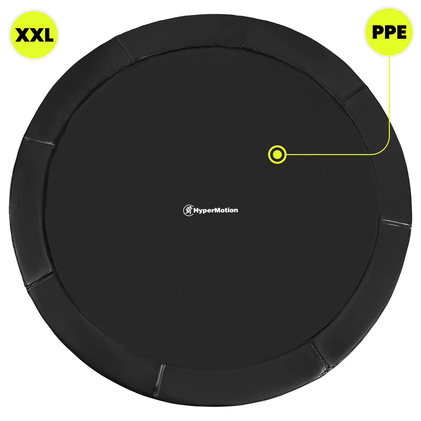 XXL τραμπολίνο κήπου για παιδιά HyperMotion - 366 cm 12FT - με σκάλα και εσωτερικό δίχτυ - για σπίτι και κήπο - 150 kg max