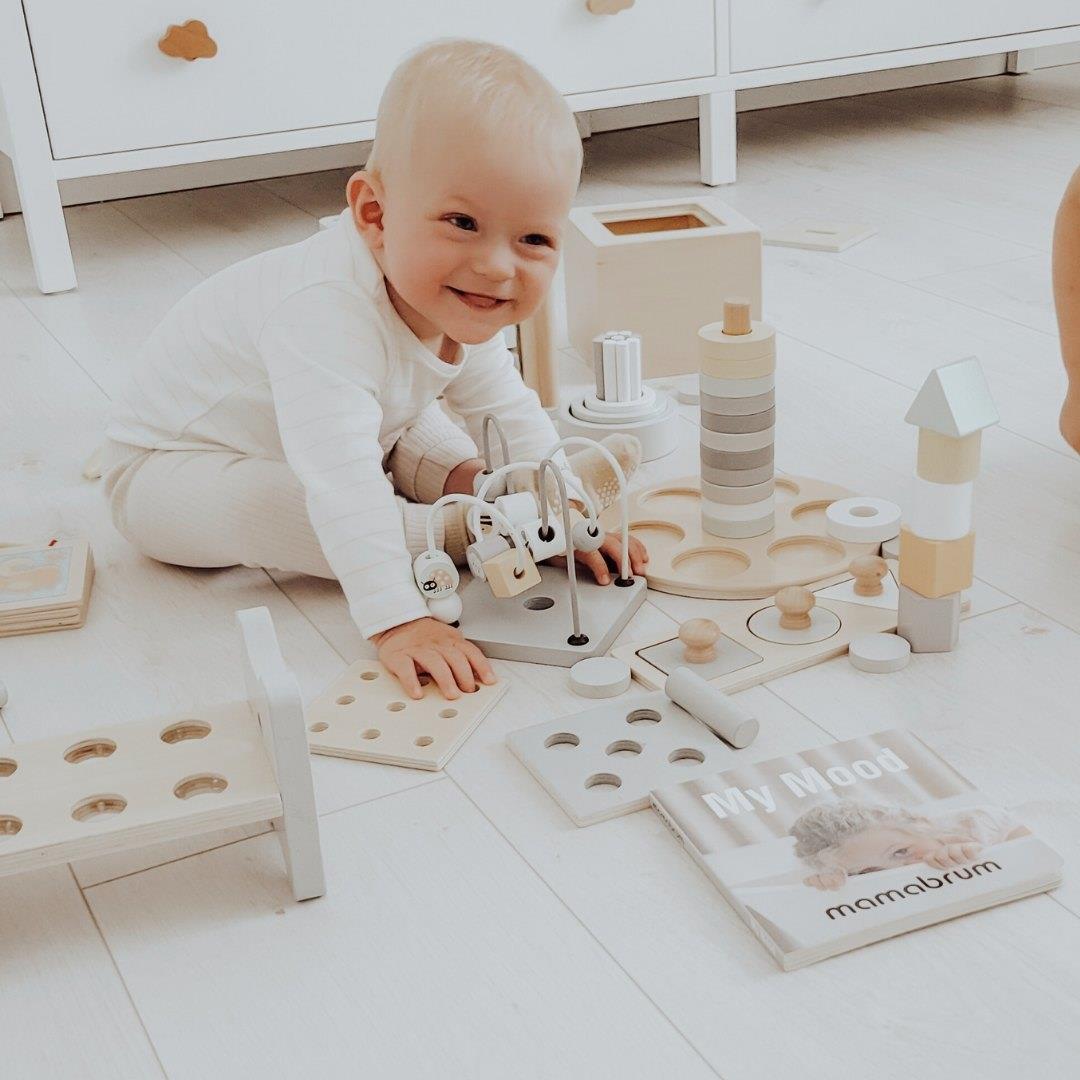 Εκπαιδευτικό κουτί Montessori για μικρά παιδιά - 6 παιχνίδια