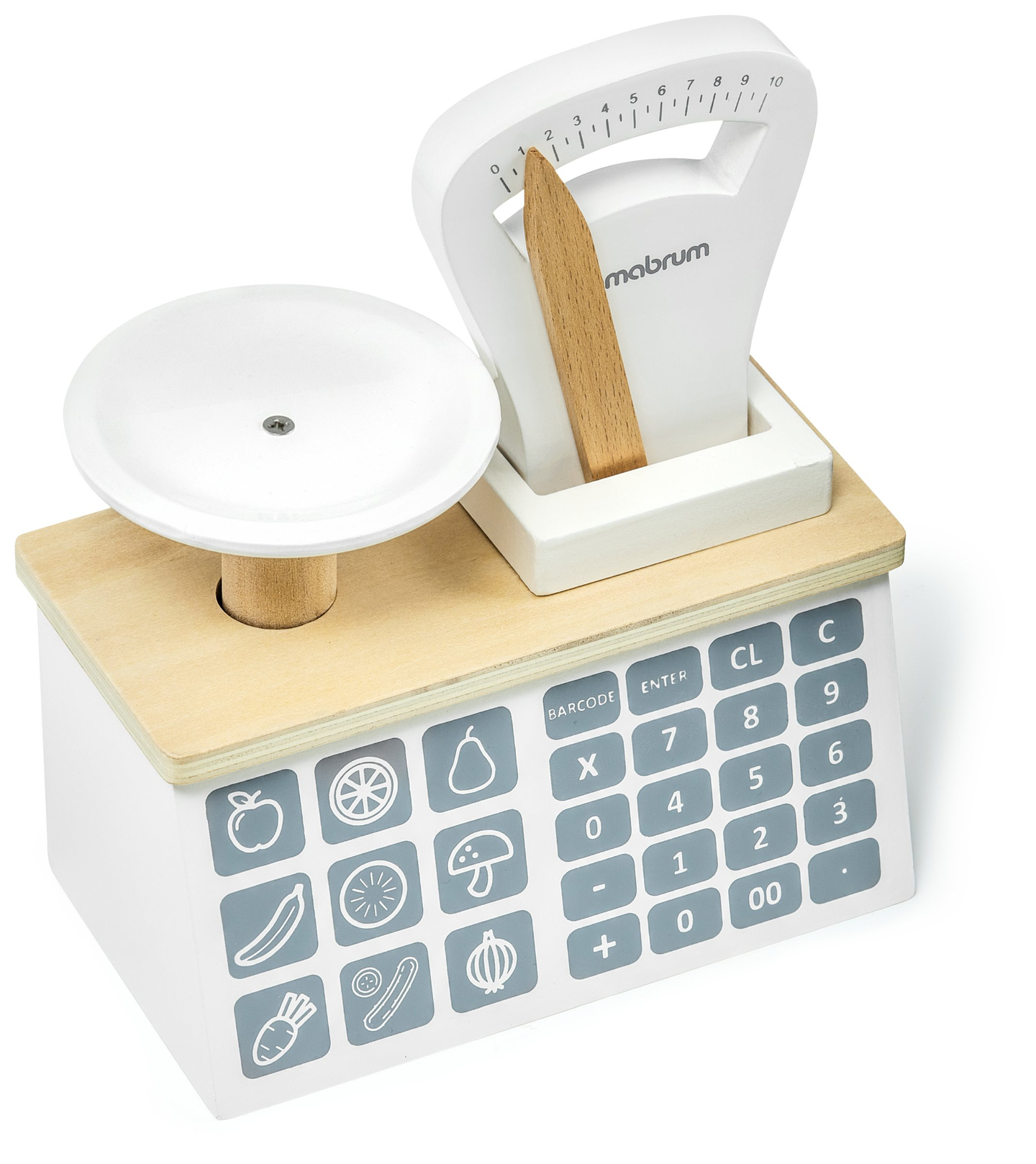 Μίνι μάρκετ - κατάστημα με ζυγαριά, τερματικό, κάρτα πληρωμής και φρούτα