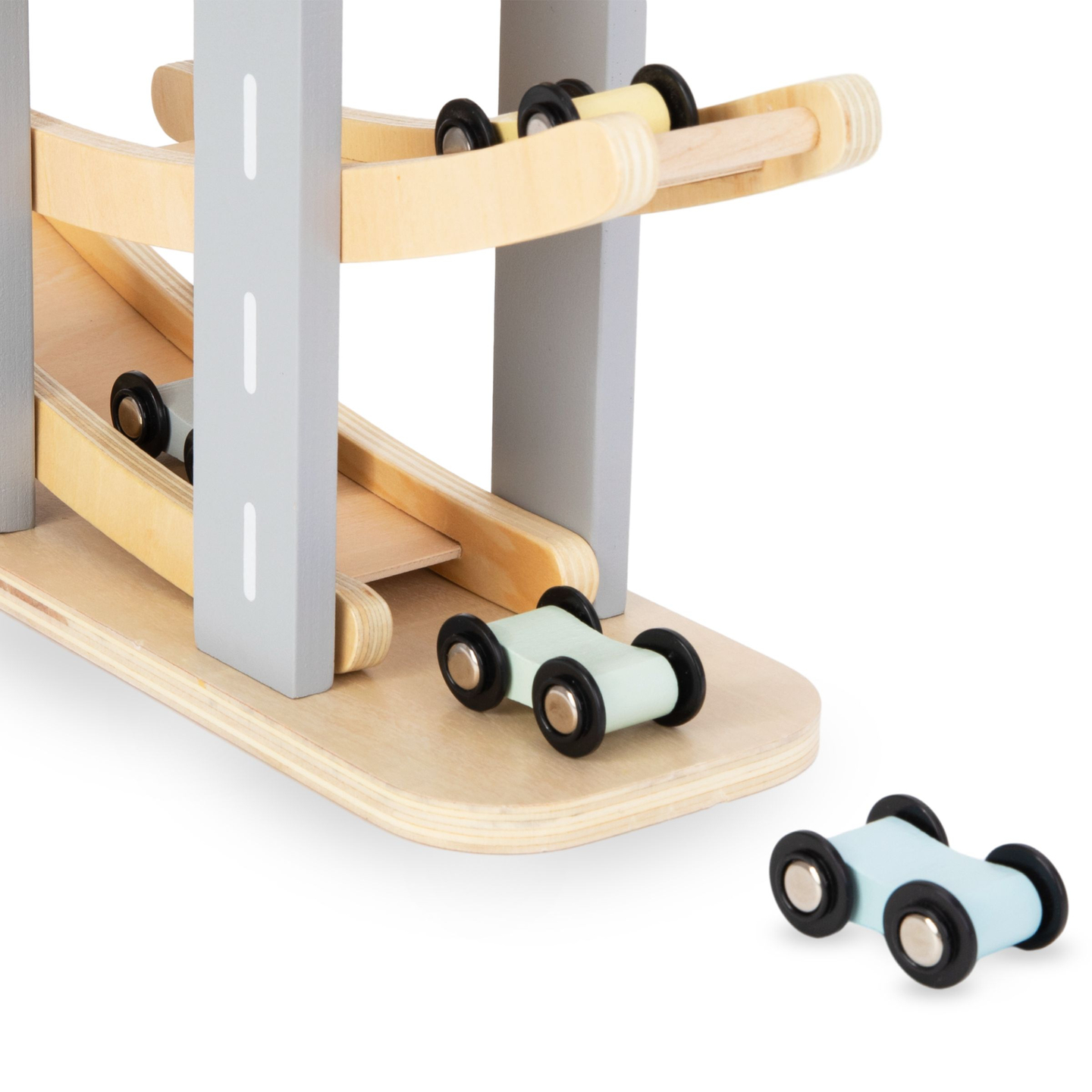 Ξύλινη πίστα - τσουλήθρα για αυτοκίνητα - 6 όροφοι