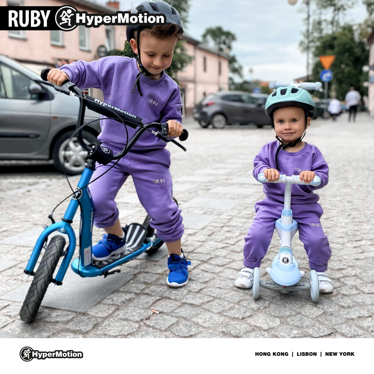 Σκούτερ HyperMotion RUBY 12 (φουσκωτοί τροχοί 30 cm) - Μπλε