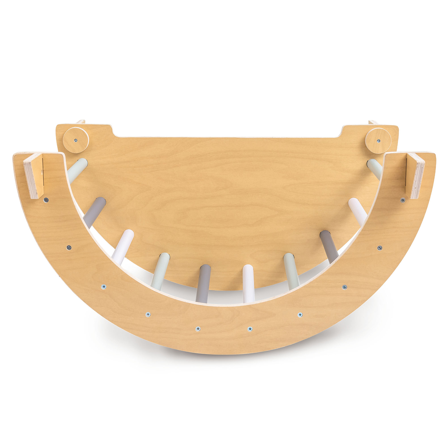 Ξύλινη εσωτερική παιδική χαρά για παιδιά - τοίχος αναρρίχησης, τσουλήθρα, αψίδα/ρηχή πλατφόρμα αναρρίχησης και τρίγωνο Pikler