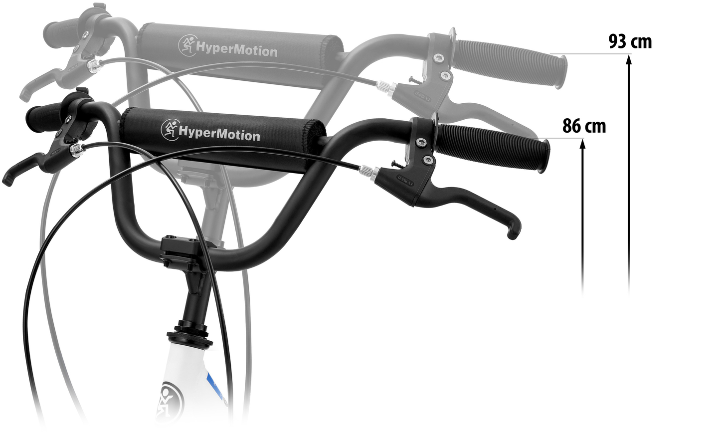 Σκούτερ πόλης HyperMotion RIVA με φουσκωτούς τροχούς 50 cm και 40 cm