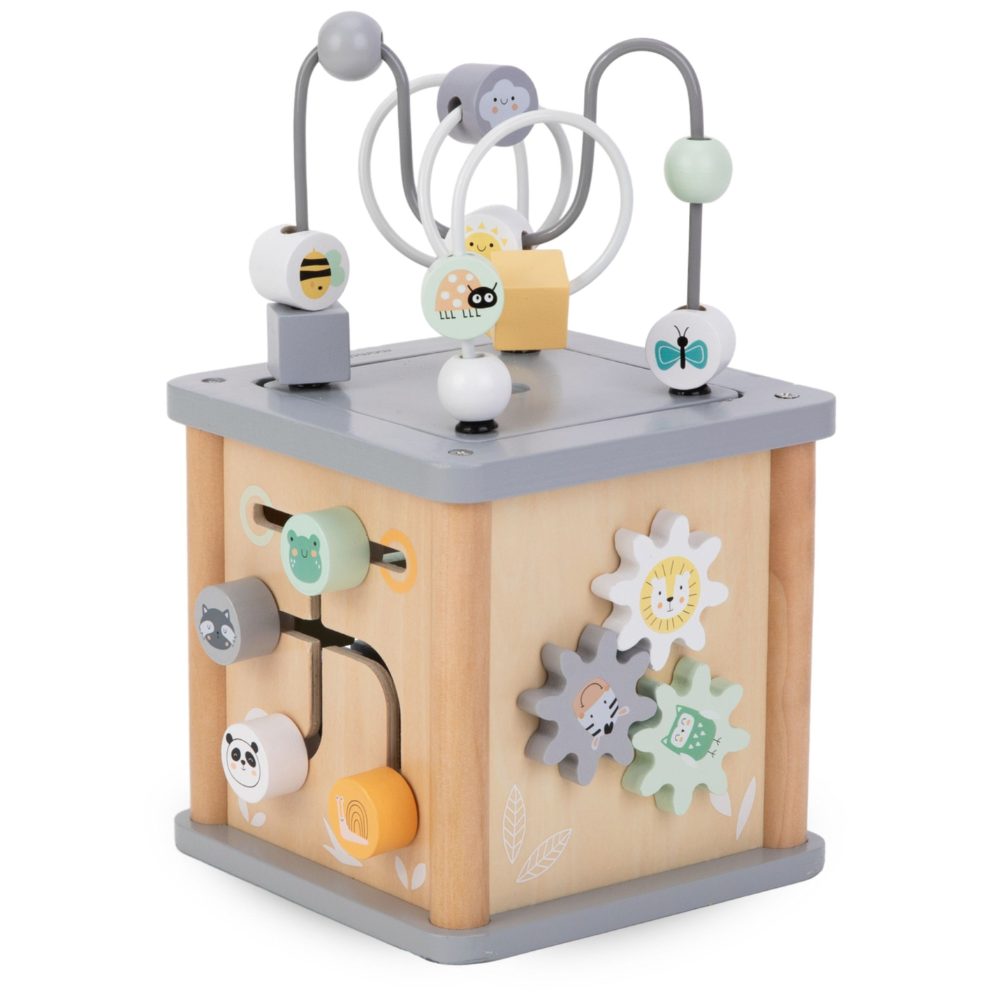 Ξύλινος εκπαιδευτικός κύβος Montessori - κινητικός βρόχος