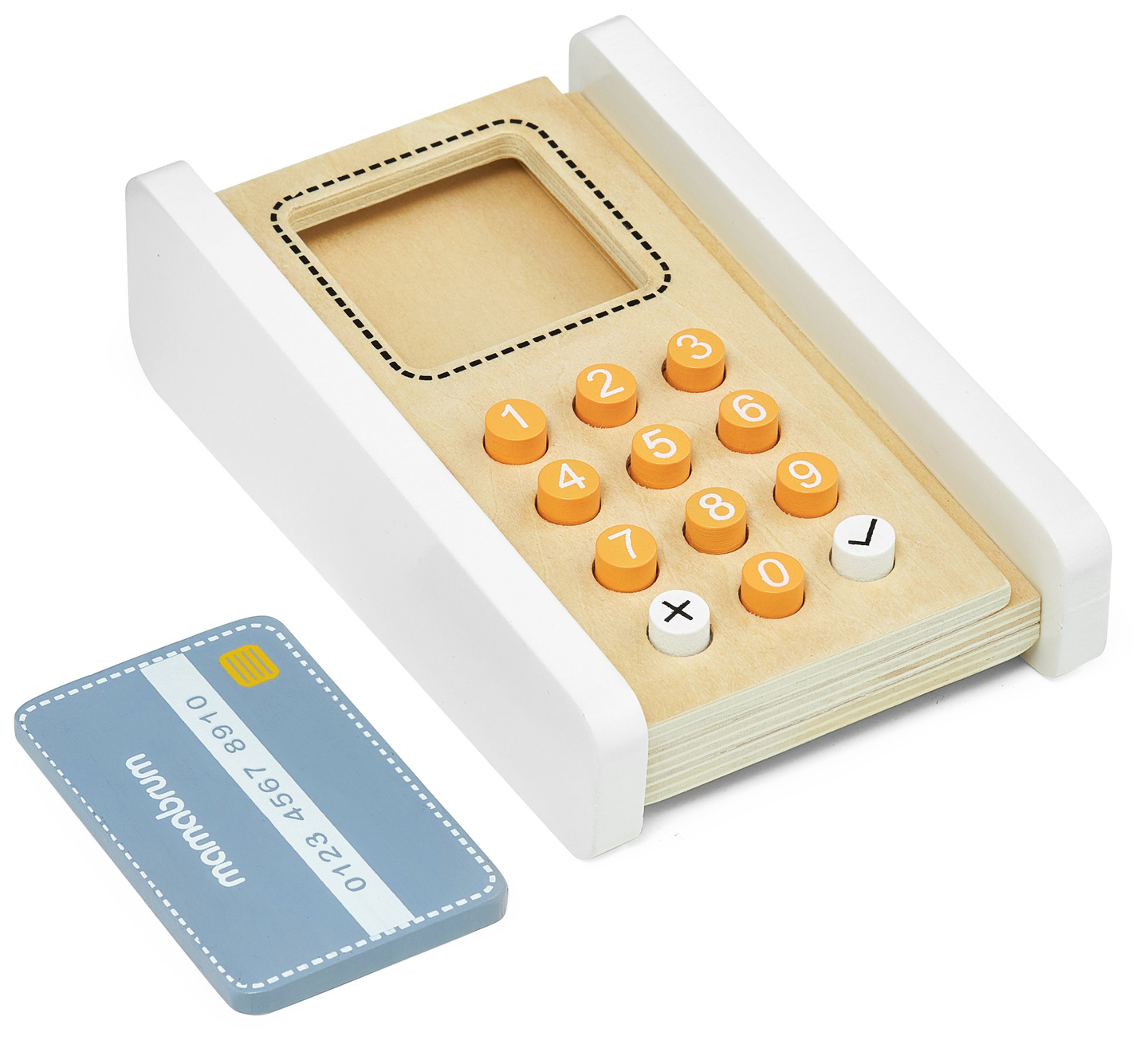 Μίνι μάρκετ - κατάστημα με ζυγαριά, τερματικό, κάρτα πληρωμής και φρούτα