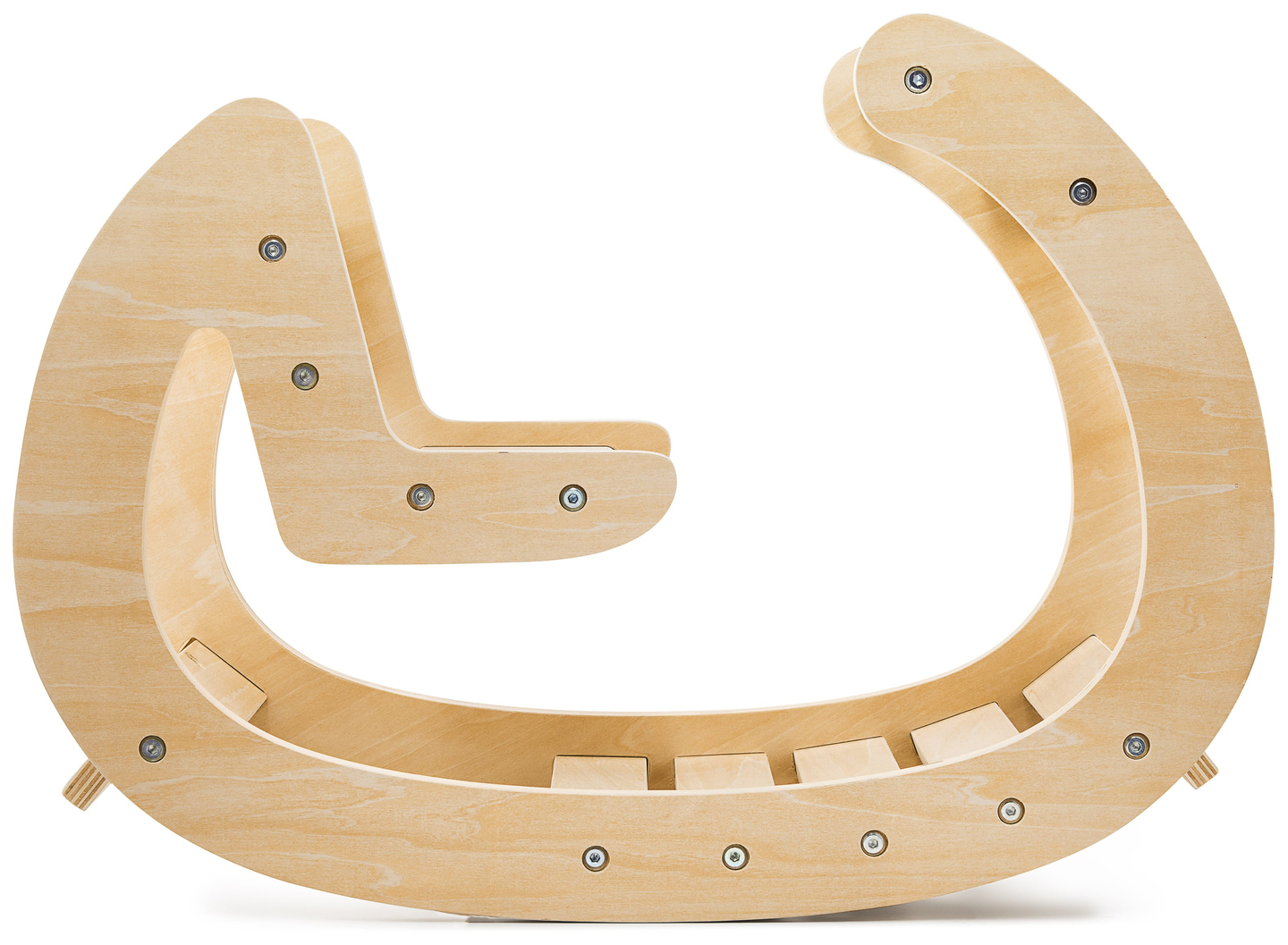 Μοντεσσοριανή ξύλινη παιδική χαρά με κούνια - φυσικό ξύλο - από 12 μηνών.