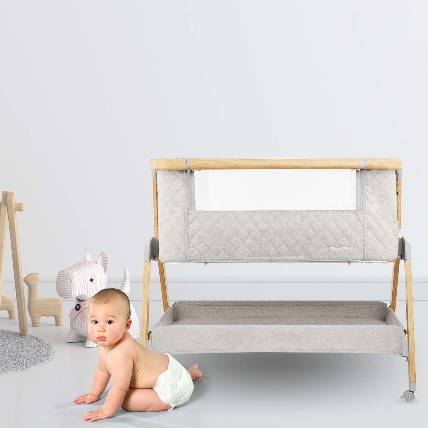 Κούνια ταξιδιού, ελεύθερη, 3-σε-1 - Moby-System DREEMY