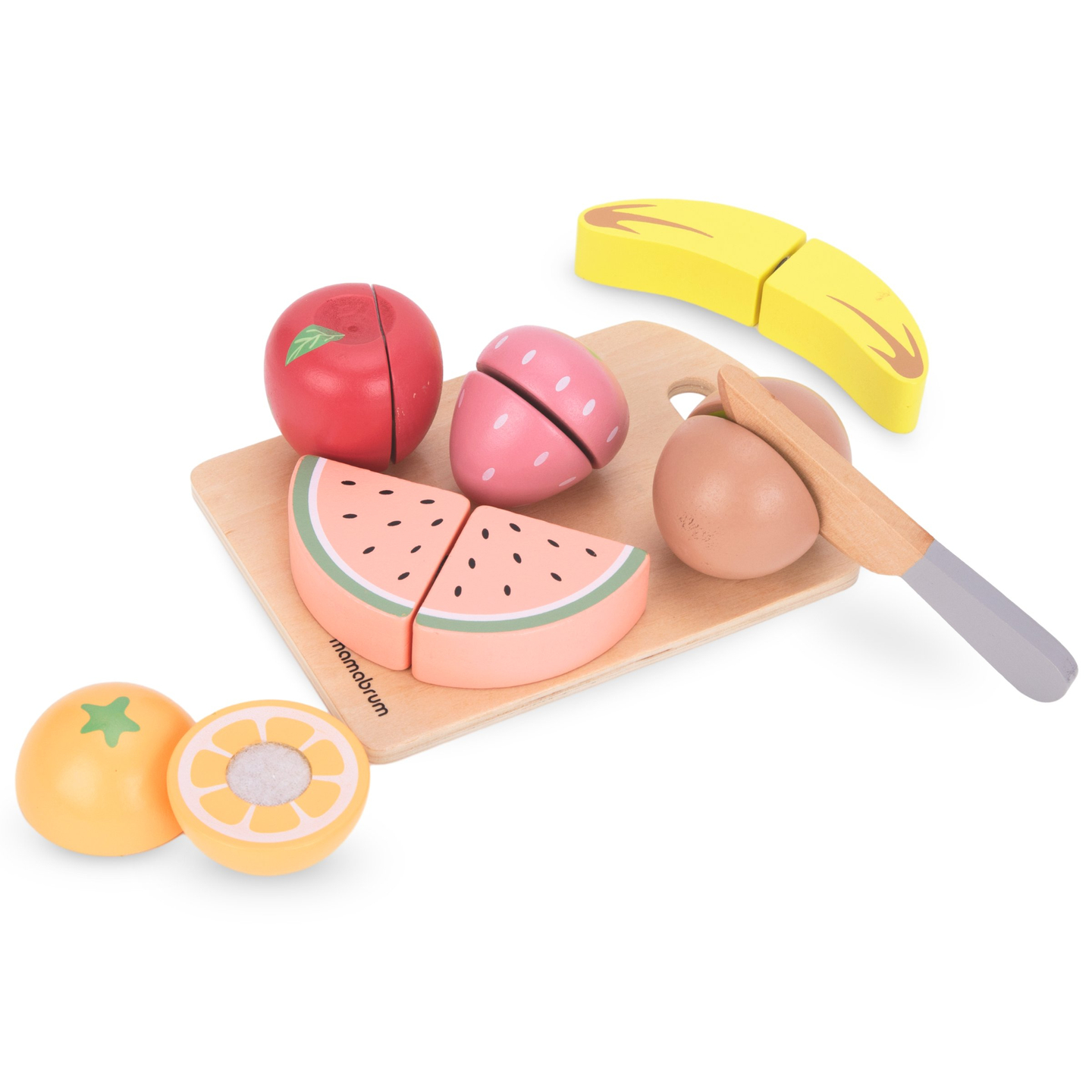 Ξύλινα φρούτα κοπής - σετ