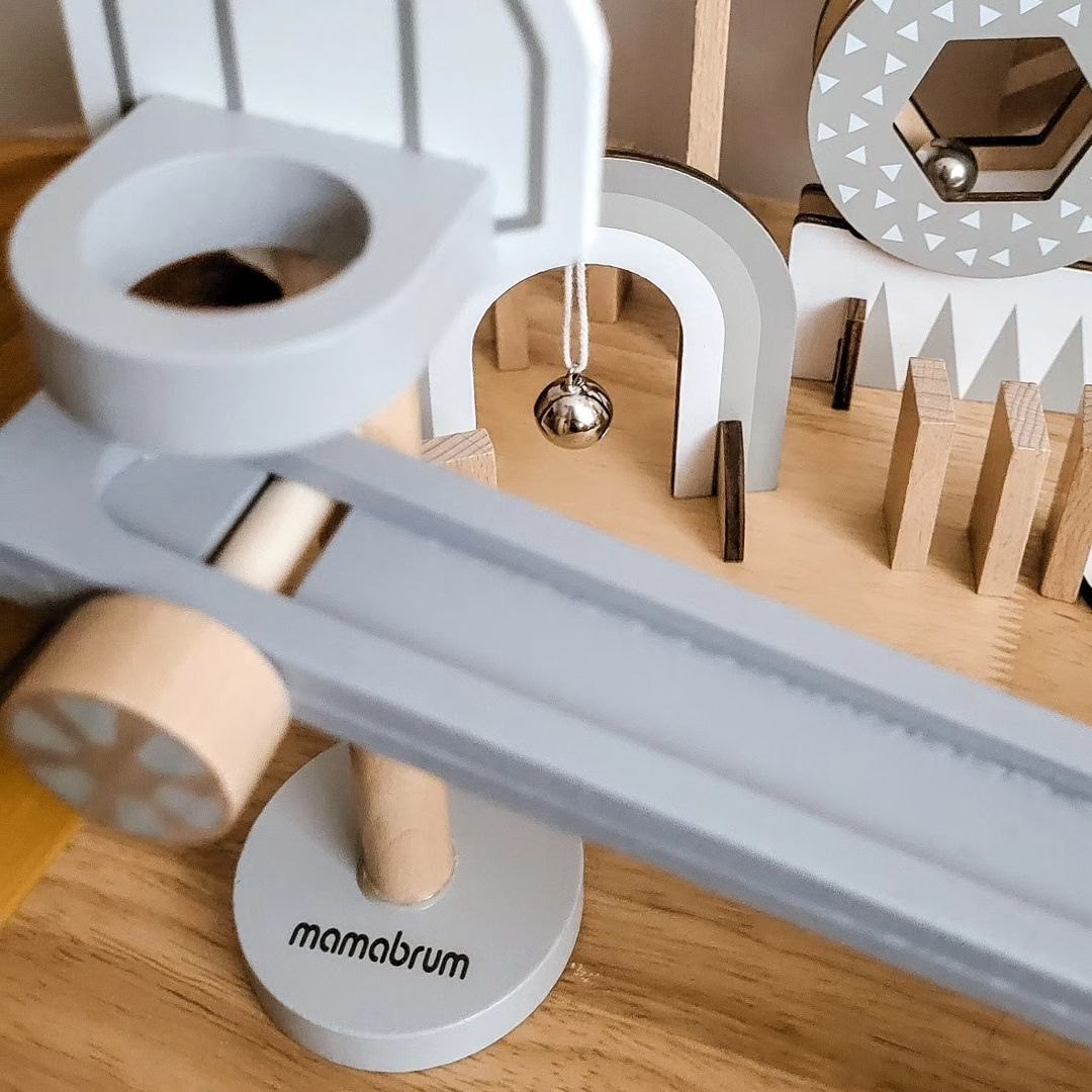 Ξύλινα τουβλάκια ντόμινο - πορεία εμποδίων - 48 στοιχεία