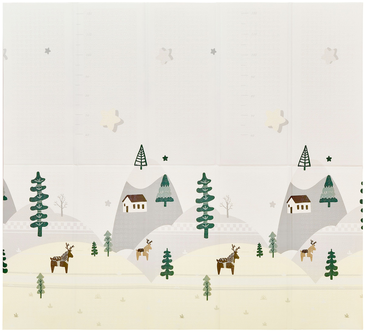 Στρώμα αφρού διπλής όψης XXL - αναδιπλούμενο 1 CM (βουνό και δρόμος)