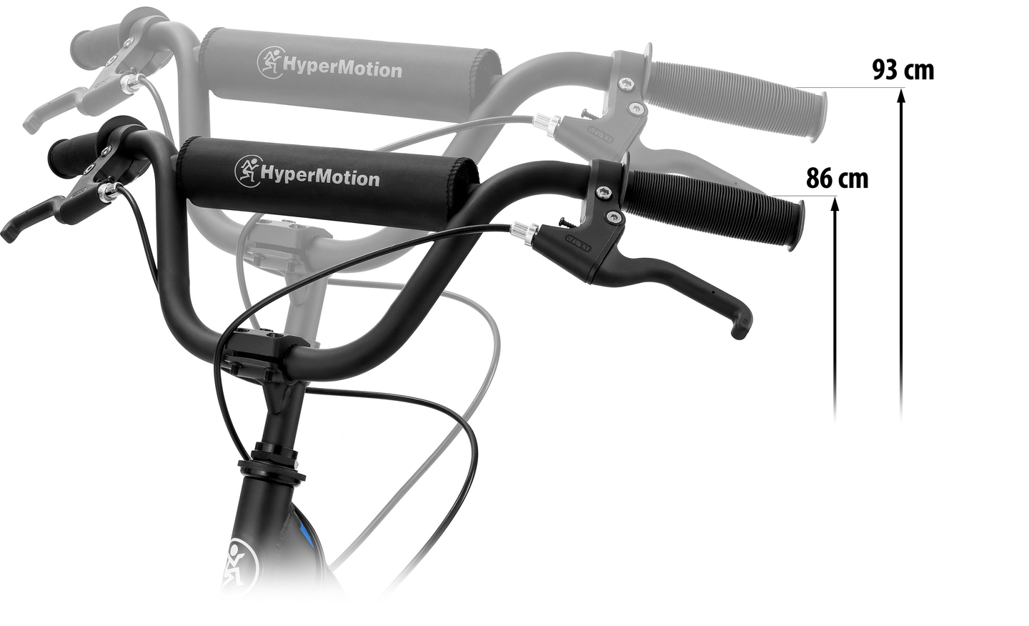 Σκούτερ πόλης HyperMotion RIVA με φουσκωτούς τροχούς 50 cm και 40 cm