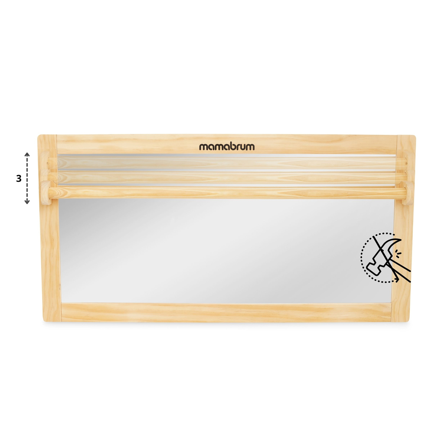 Βρεφικός καθρέφτης με ρυθμιζόμενη λαβή - Montessori