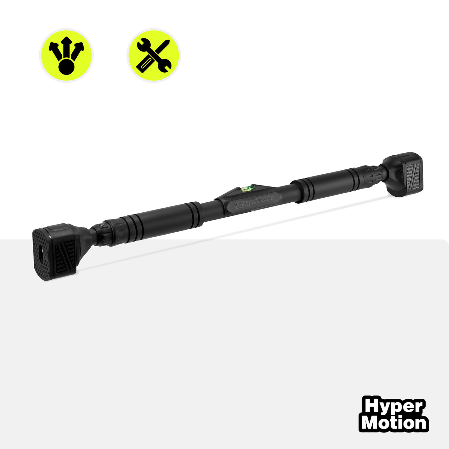 Ρυθμιζόμενη μπάρα HyperMotion 74-100 cm, 200 kg, μαύρη