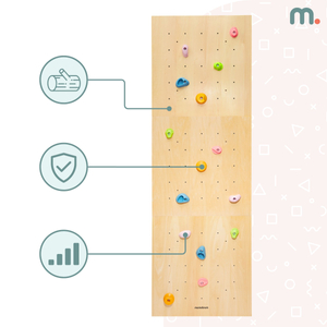 Ξύλινος τοίχος αναρρίχησης για παιδιά