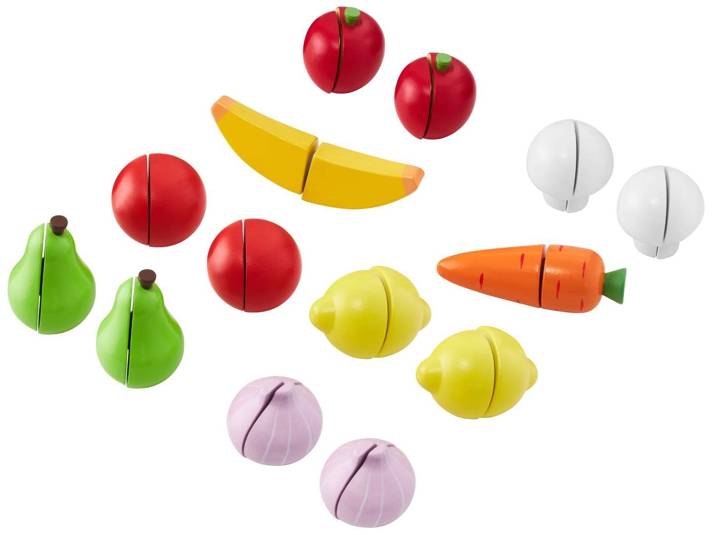 Μεγάλο ξύλινο κατάστημα - πάγκος και θέατρο 2 σε 1 με ζυγαριά, τερματικό πληρωμής, φρούτα και λαχανικά