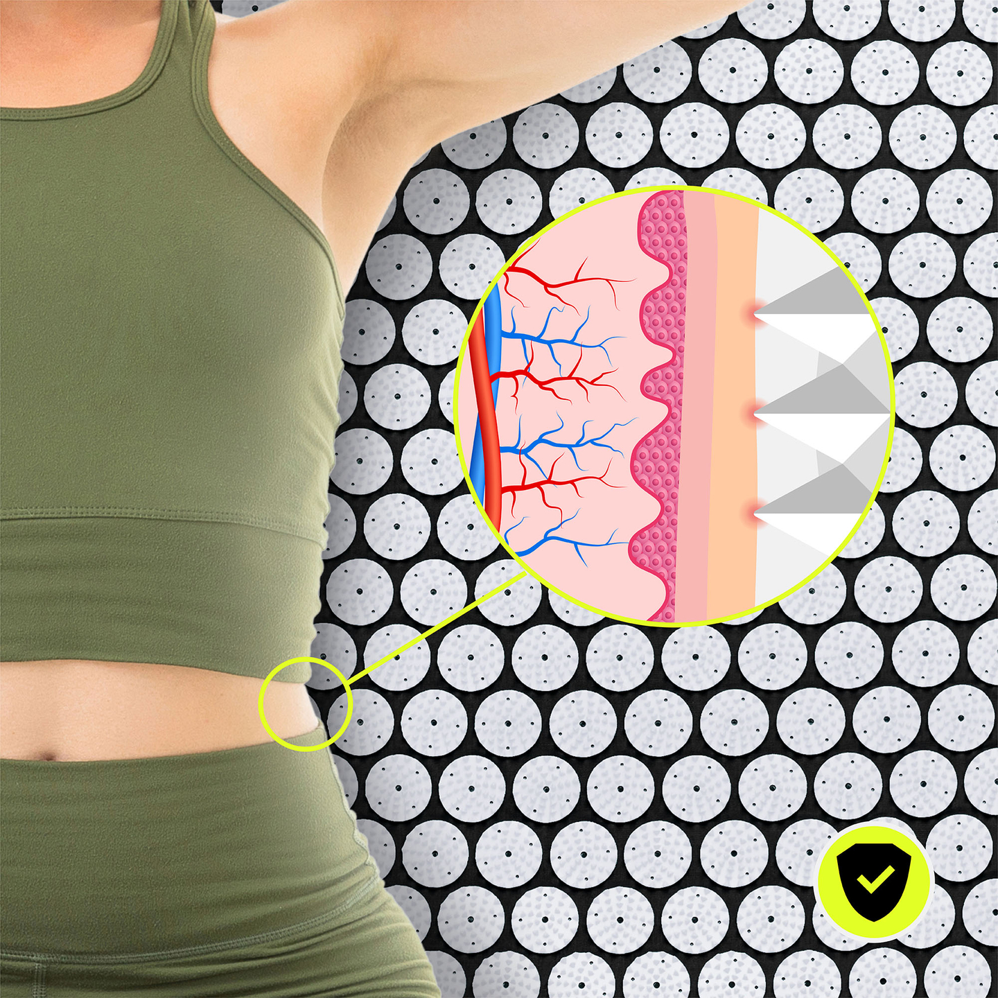 Στρώμα πιεσοθεραπείας με μαξιλάρι και κάλυμμα - 72 cm HyperMotion ασπρόμαυρο