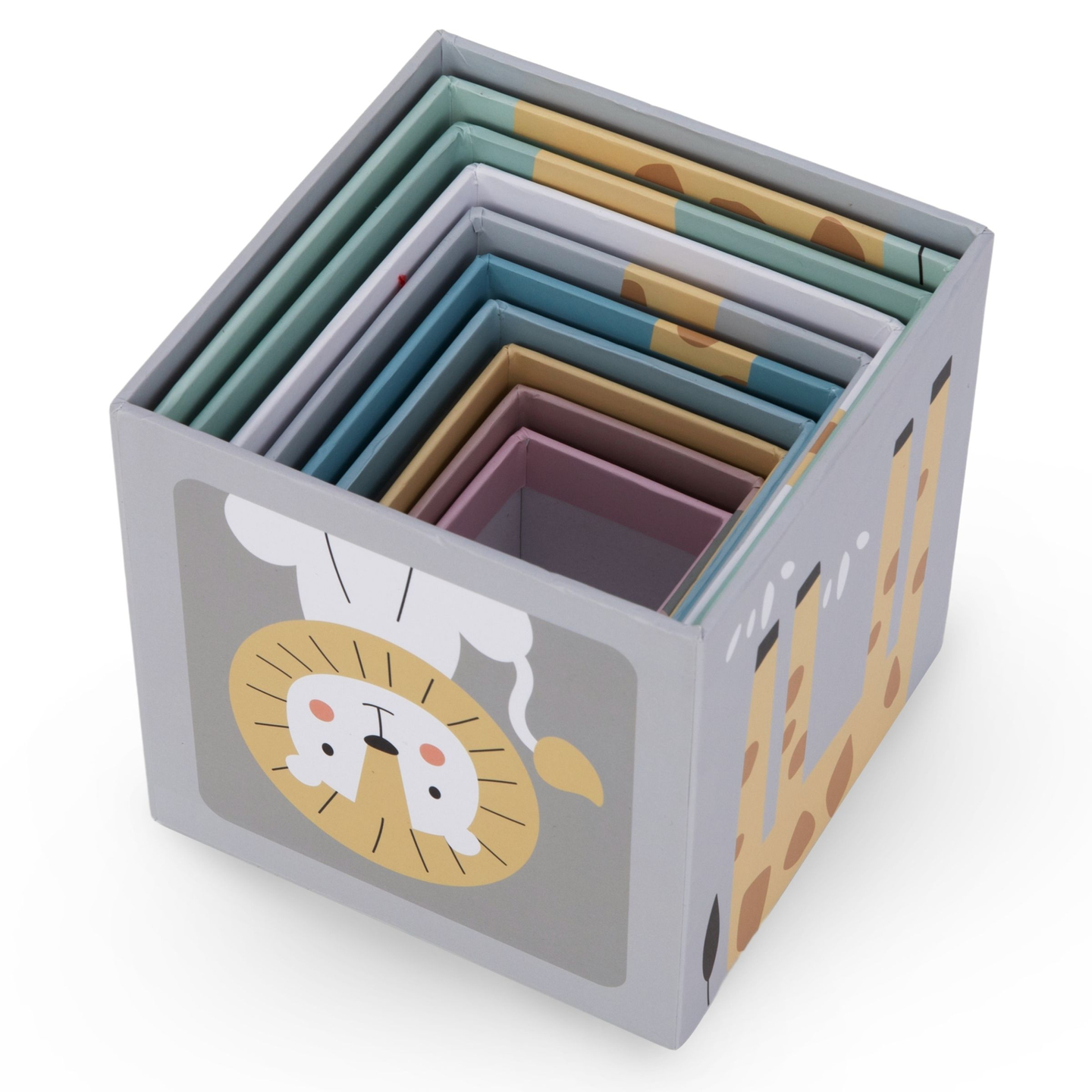 Πύργος παζλ για παιδιά 10 τεμαχίων - αριθμοί και ζώα