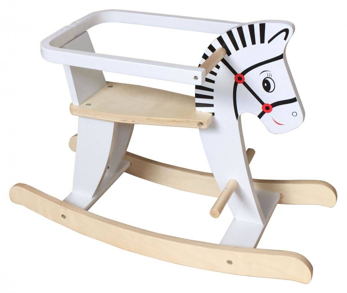 Ξύλινο κουνιστό άλογο με κάγκελα K11