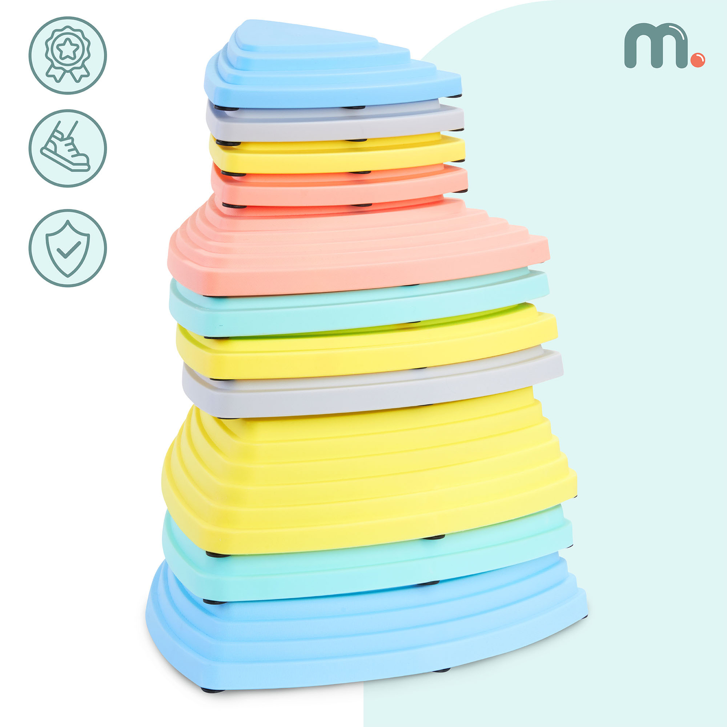 Χρωματιστές πέτρες εξισορρόπησης - 11 τεμάχια