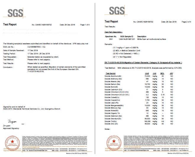 Στρώμα αφρού διπλής όψης XXL - ρολό 1 CM (δάσος και βουνά)