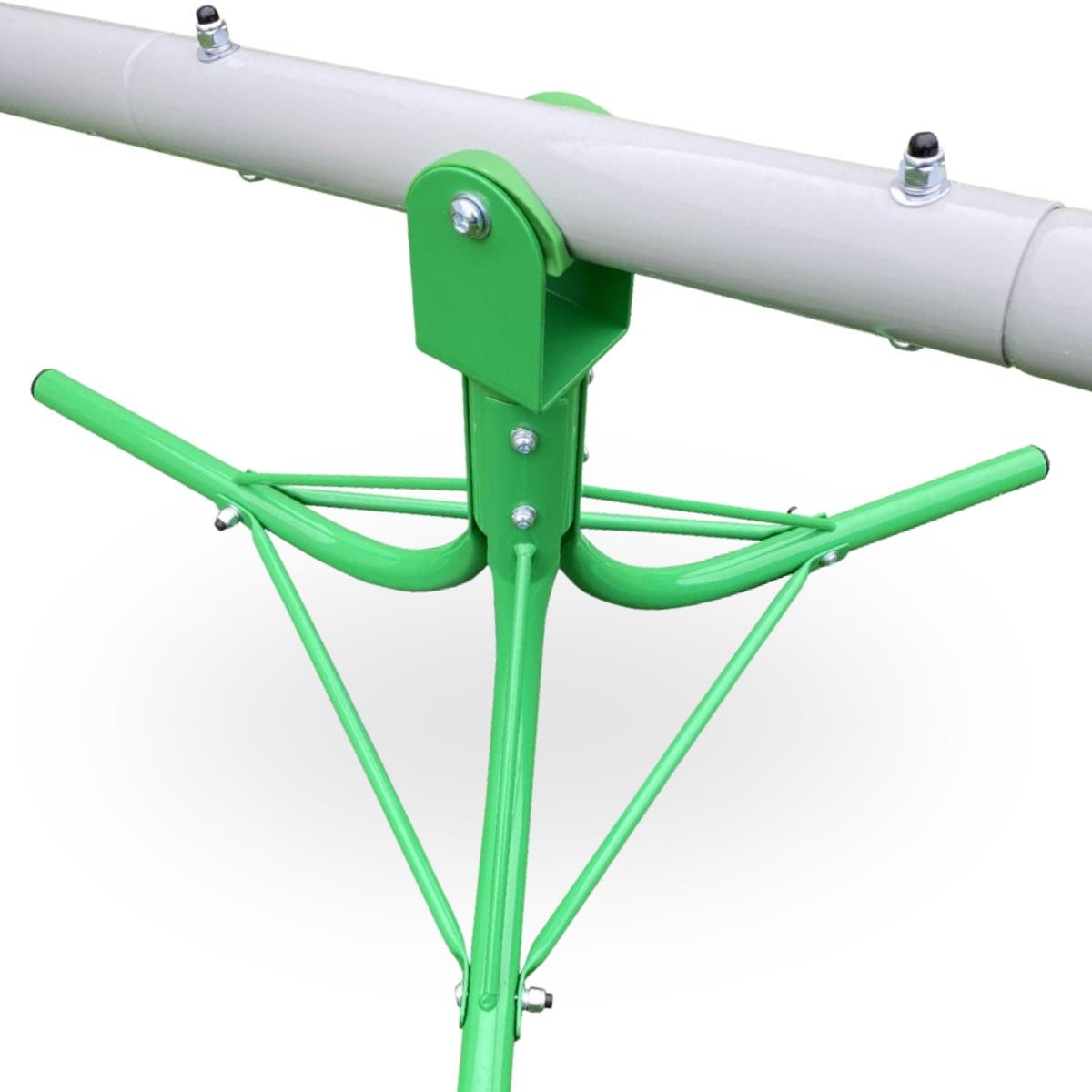 Κούνια κήπου 2 σε 1, δοκός ισορροπίας 2 ατόμων με λειτουργία καρουζέλ 360 μοιρών