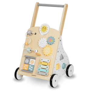 Εκπαιδευτικός ξύλινος περιπατητής 8in1 / σπρώχτης μωρού - πίνακας χειρισμού