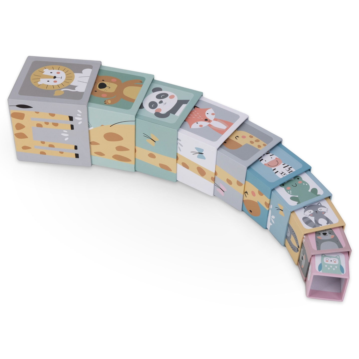 Πύργος παζλ για παιδιά 10 τεμαχίων - αριθμοί και ζώα