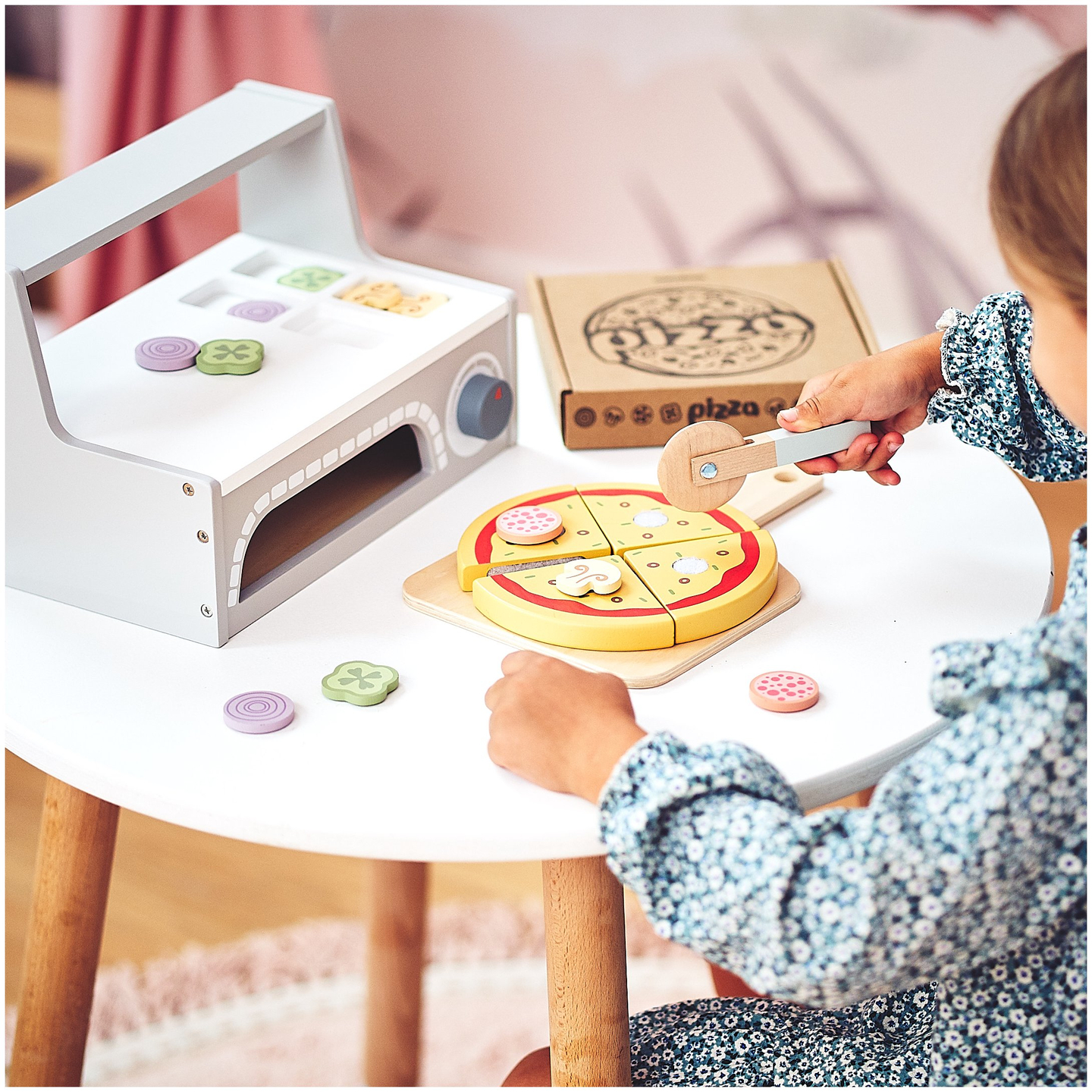 Ξύλινο σετ ψησίματος πίτσας