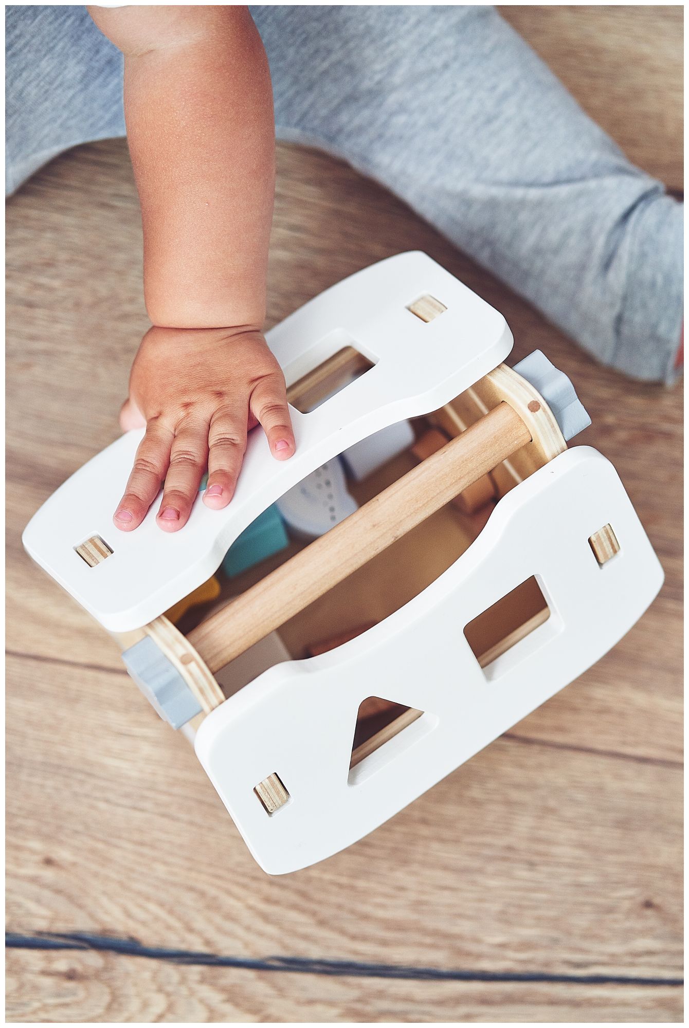 Sorter - εκπαιδευτικό ξύλινο σπίτι με τουβλάκια