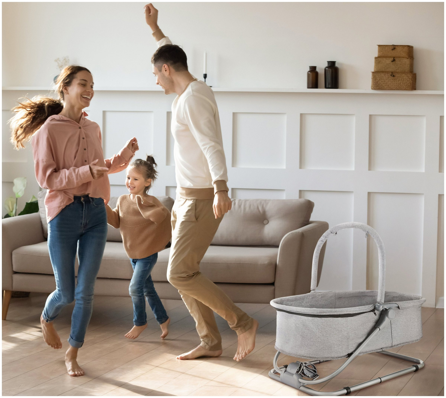 Ξαπλώστρα + Κάθισμα πλευστότητας + Κούνια 3 σε 1 - Moby-System MILA