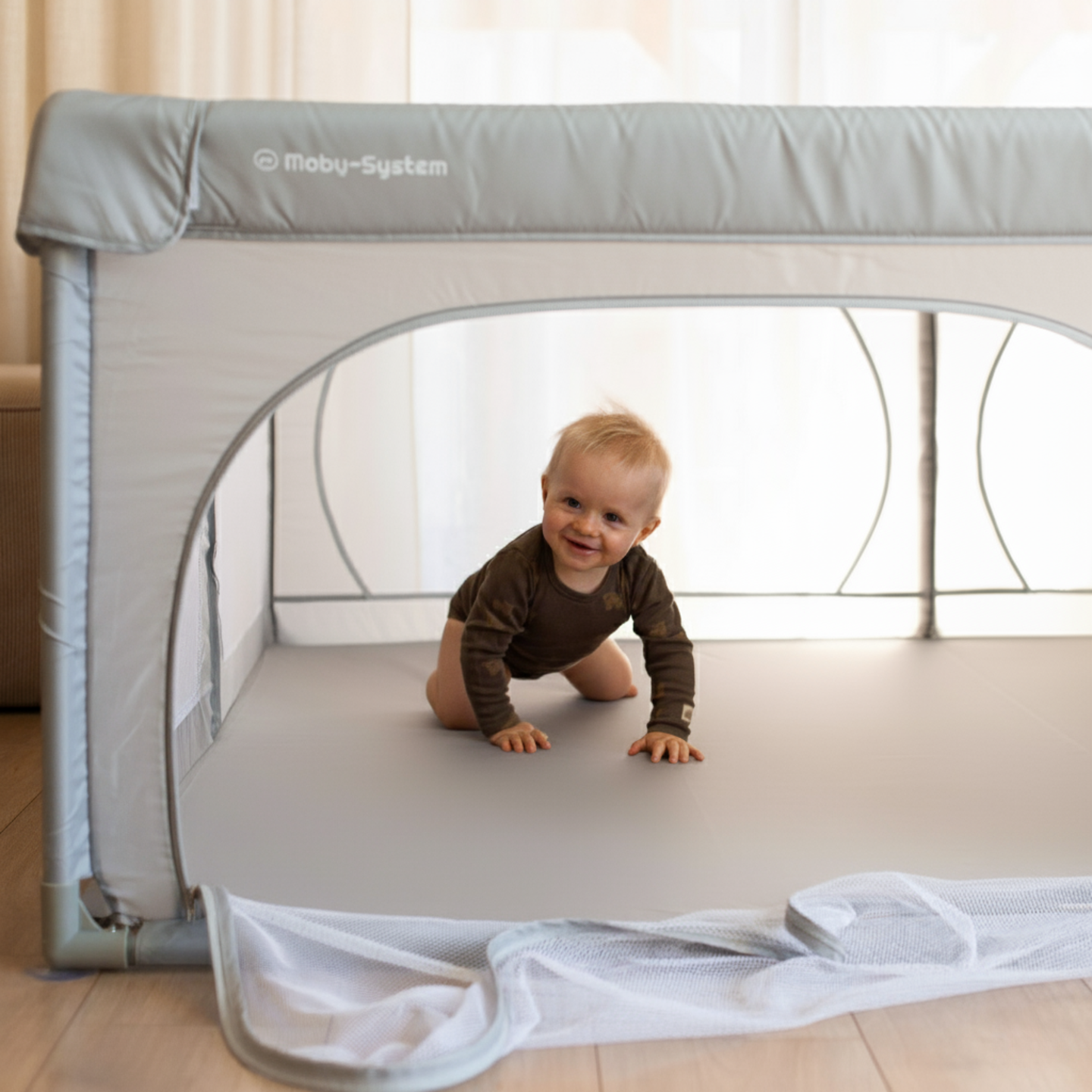 Μεγάλο παρκοκρέβατο 200 cm x 180 cm - παιδική χαρά για μωρά, ξηρή πισίνα