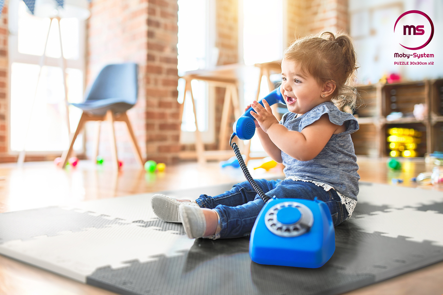 Αφρώδες παζλ 12 τεμαχίων. - εκπαιδευτικό στρώμα αφρού 120 x 90 x 1.2cm με μπορντούρα - γκρι