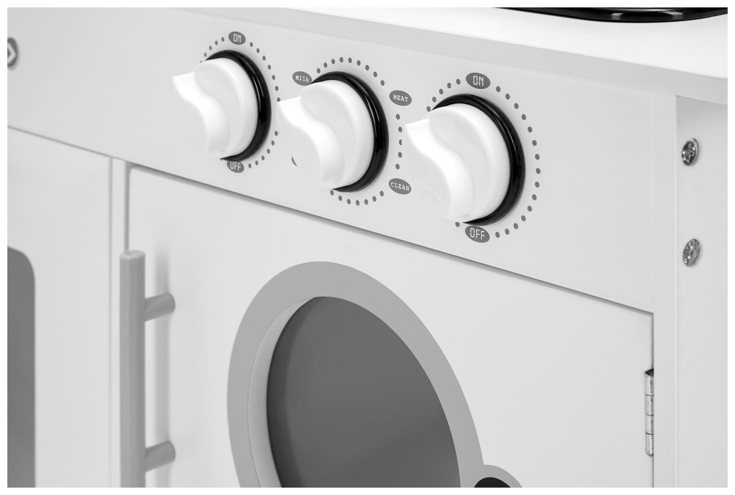 Γωνιακή ξύλινη κουζίνα XXXL με ψυγείο, φούρνο, πλυντήριο ρούχων, ποδιά και αξεσουάρ