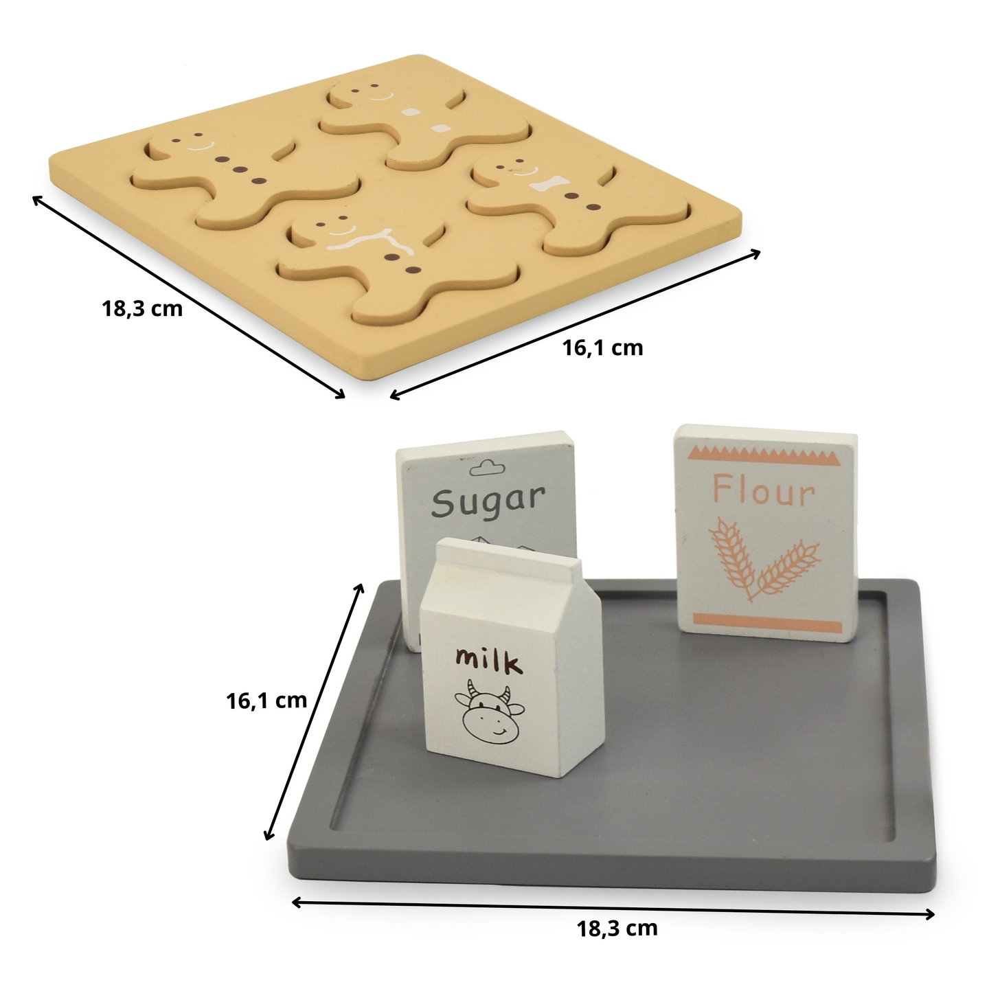 Ξύλινο μελομακάρονο σετ