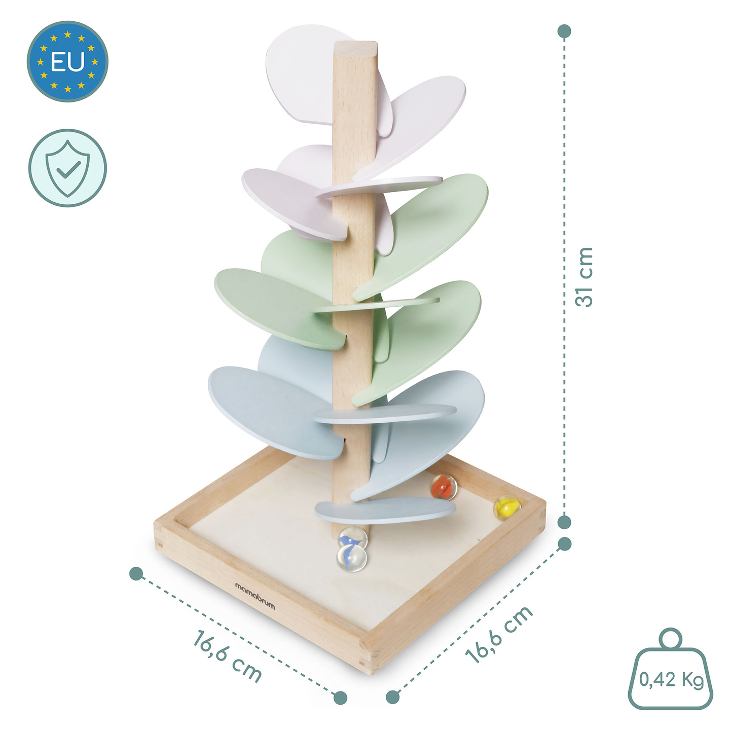 Ξύλινο culodrome - δέντρο ήχου με μπάλες