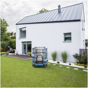 Οικιακό τραμπολίνο 140cm με δίχτυ ασφαλείας - για παιδιά 3-6 ετών