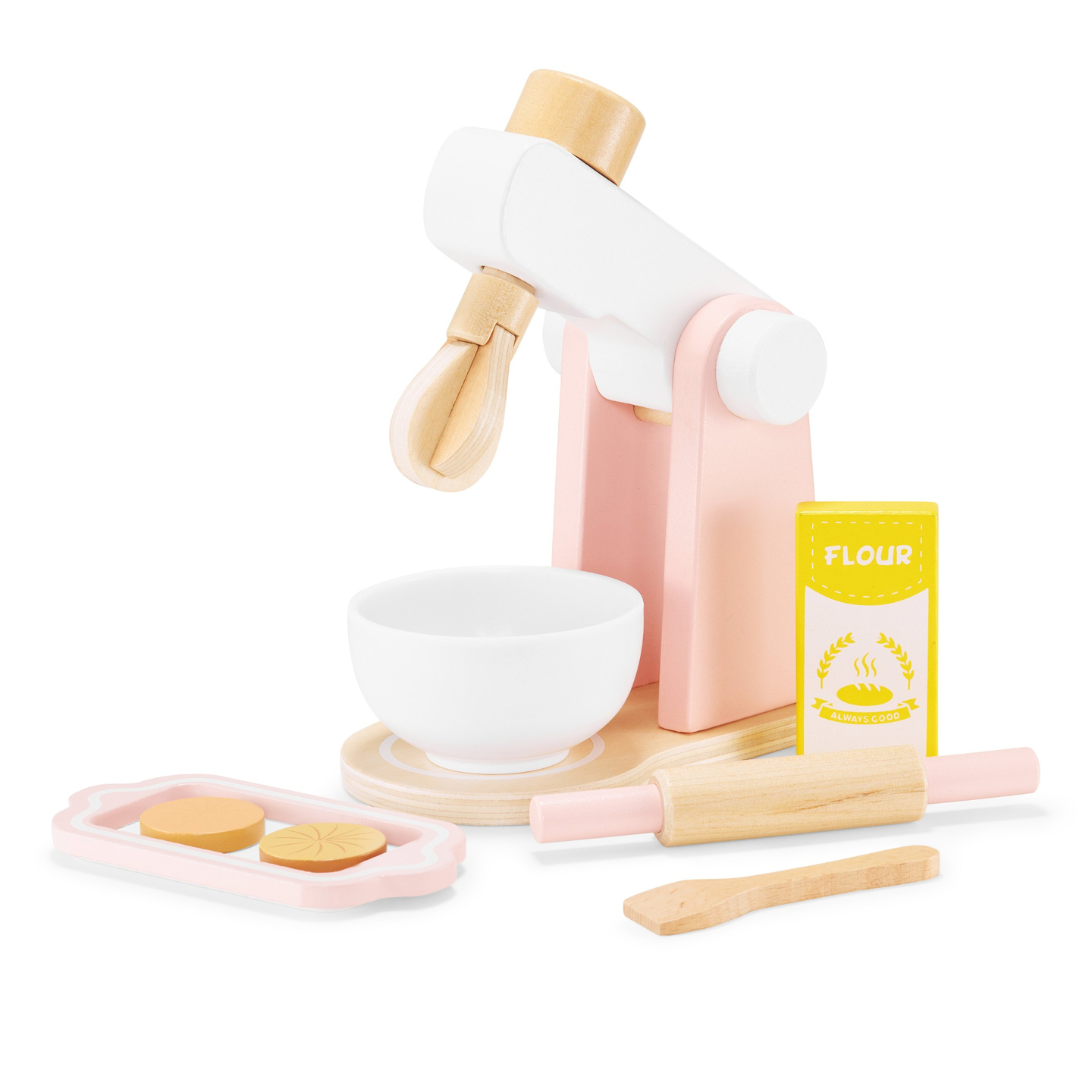 Ξύλινο μίξερ ζύμης με αξεσουάρ, για παιδιά