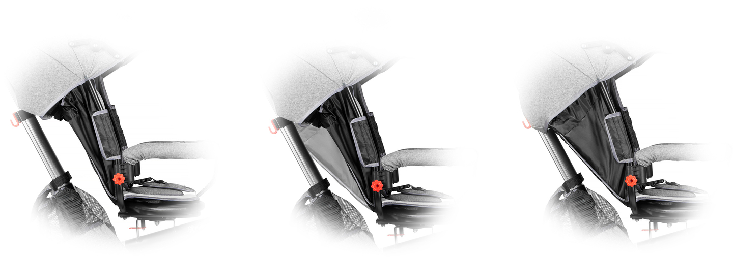 Tobi Velar τρίκυκλο + μεμβράνη βροχής - γκρι