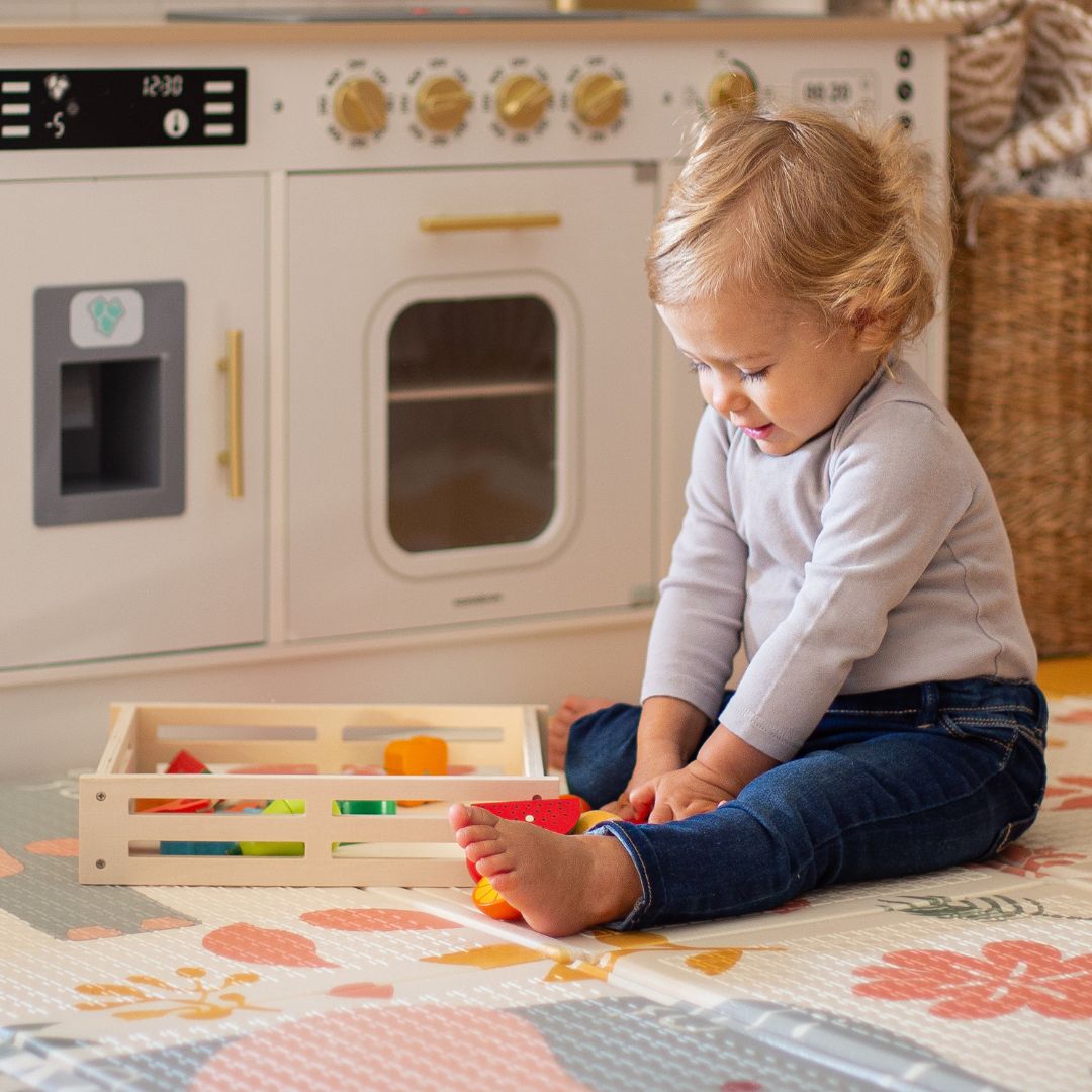 Ξύλινα φρούτα και λαχανικά για κοπή