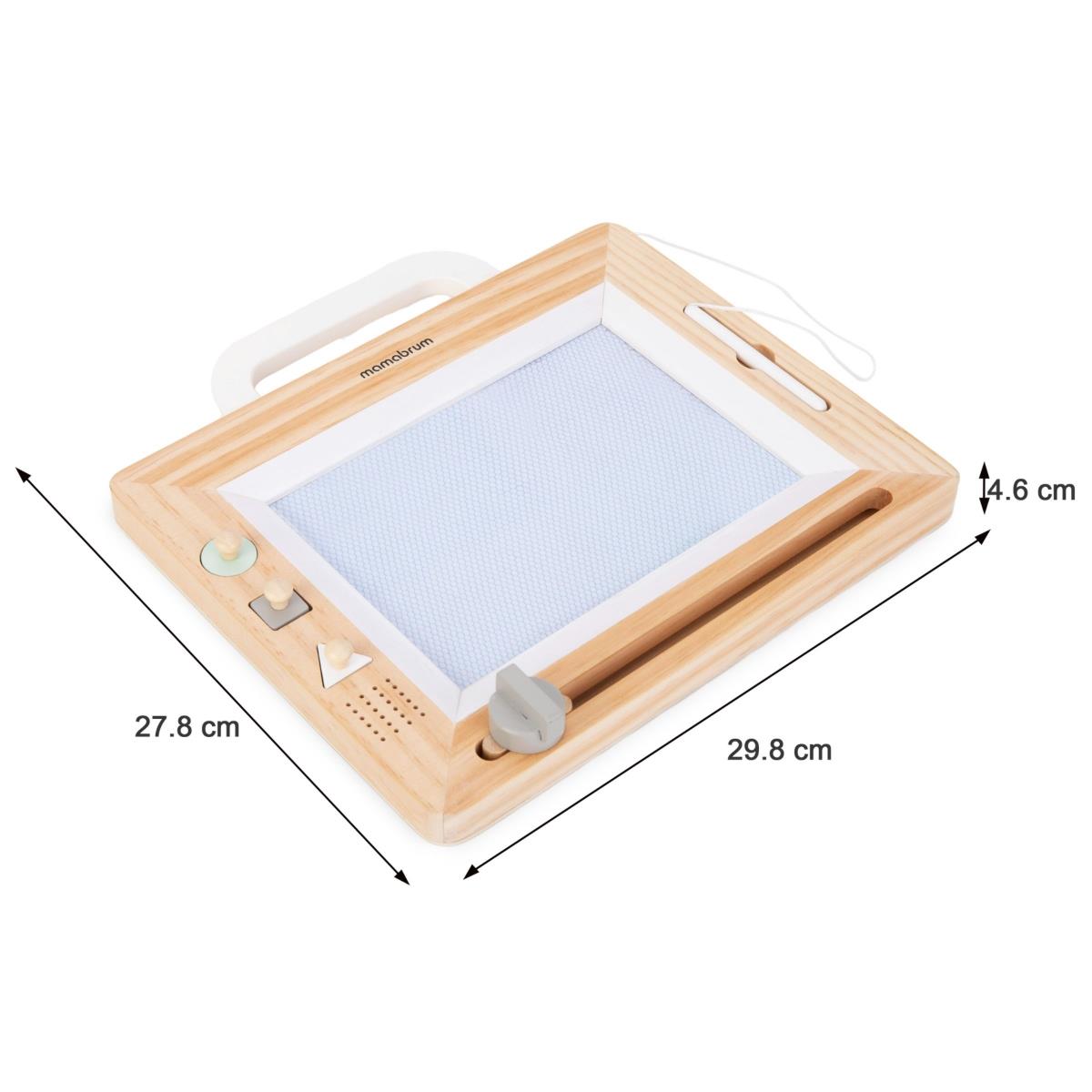 Ξύλινο λεύκωμα με γραμματόσημα - πίνακας σχεδίασης