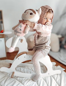 Ξύλινο κουνιστό άλογο - λευκό - από 12 μηνών.
