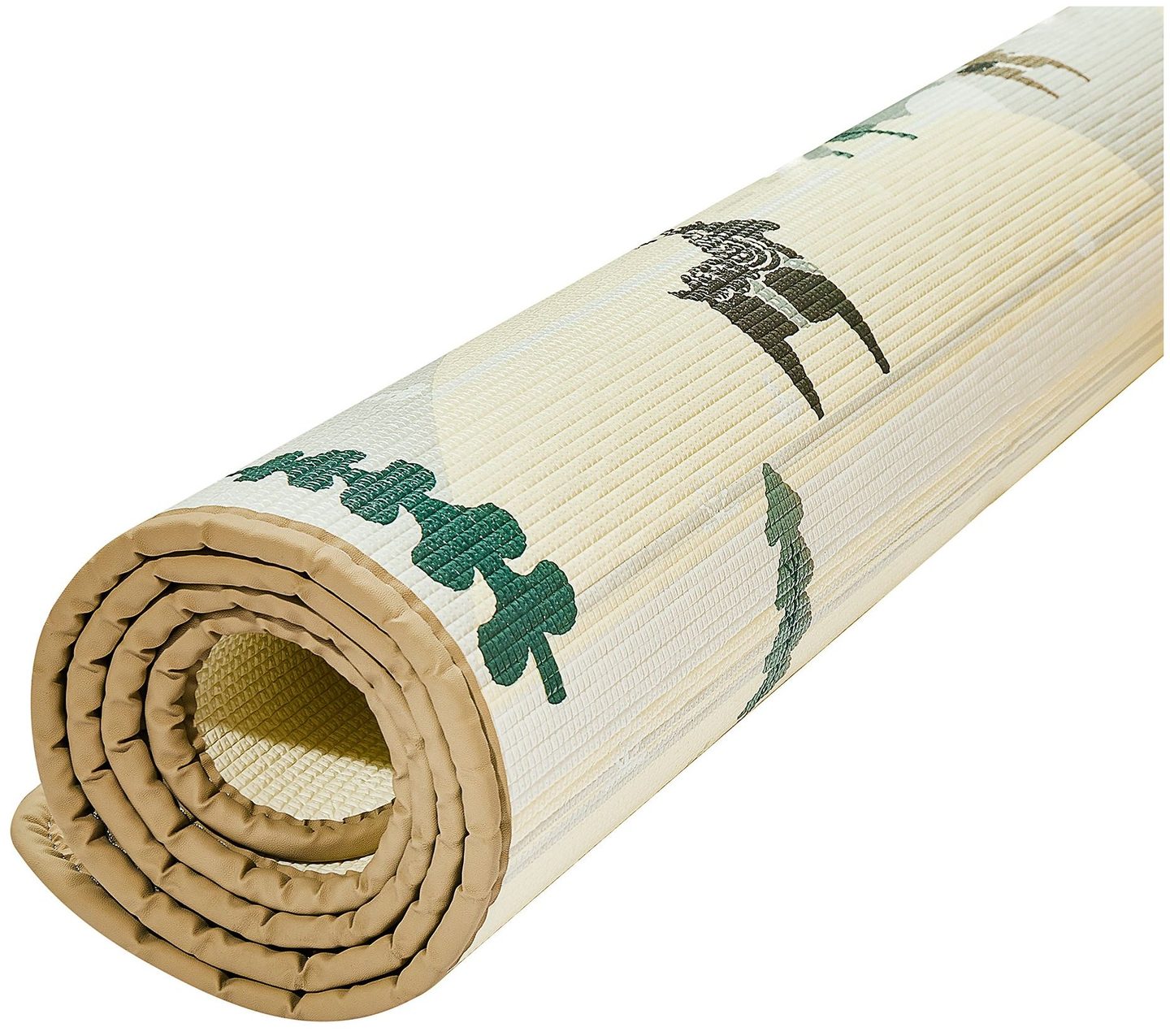 Στρώμα αφρού διπλής όψης XXL - ρολό 1 CM (δάσος και βουνά)