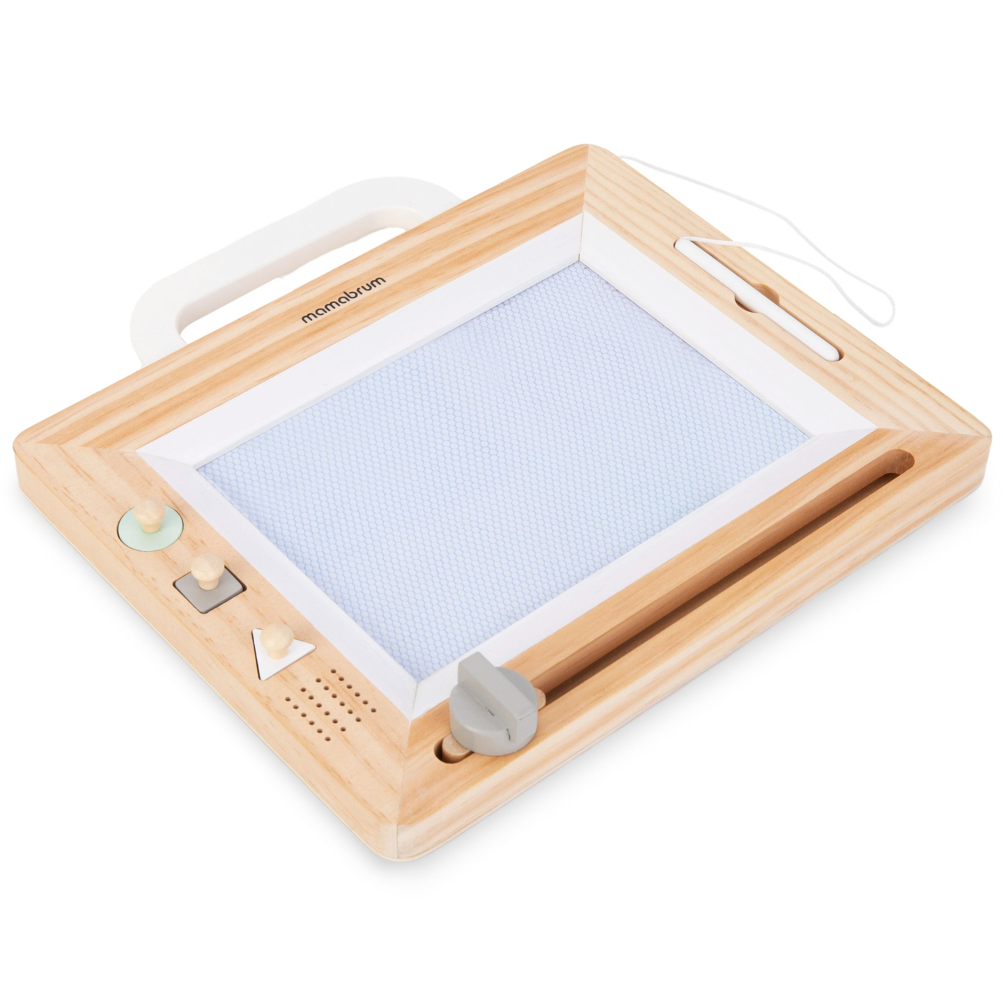 Ξύλινη πένα με σφραγίδες - πίνακας ζωγραφικής