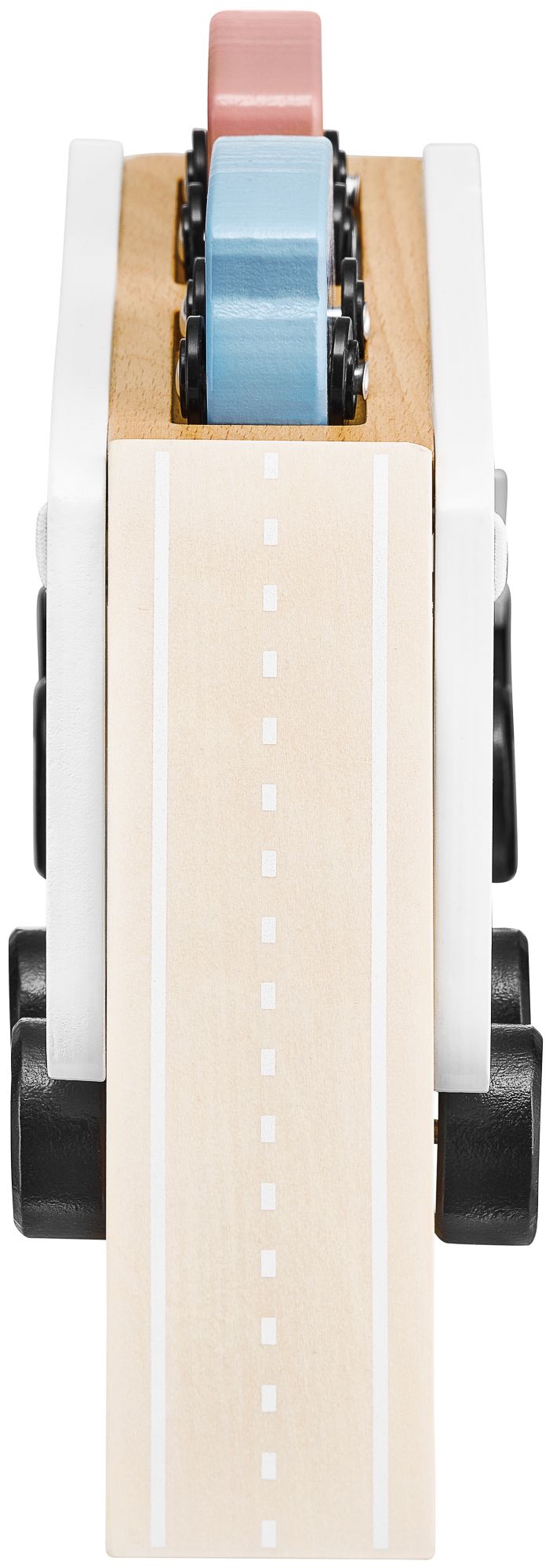 Ξύλινο φορτηγό-ρυμουλκούμενο με 4 αυτοκίνητα